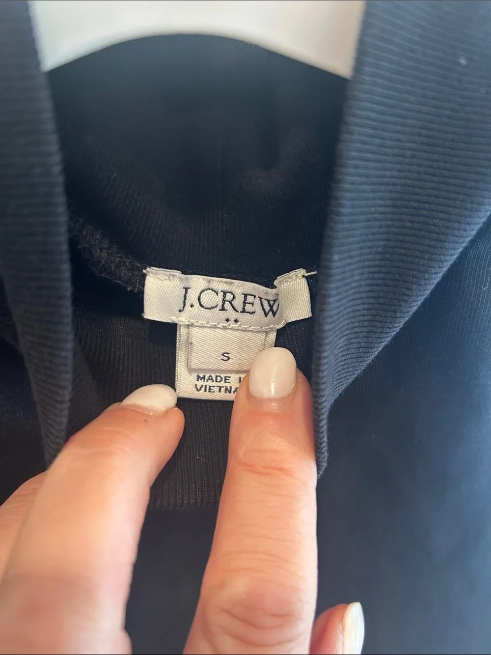 J. Crew Black Sleeveless Mock-Neck Top